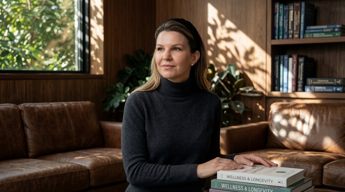 Medical professionals discussing DHEA, cortisol, and thyroid hormone concepts in a bright, natural office.